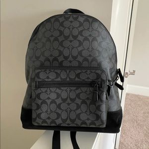 Coach west backpack in signature canvas